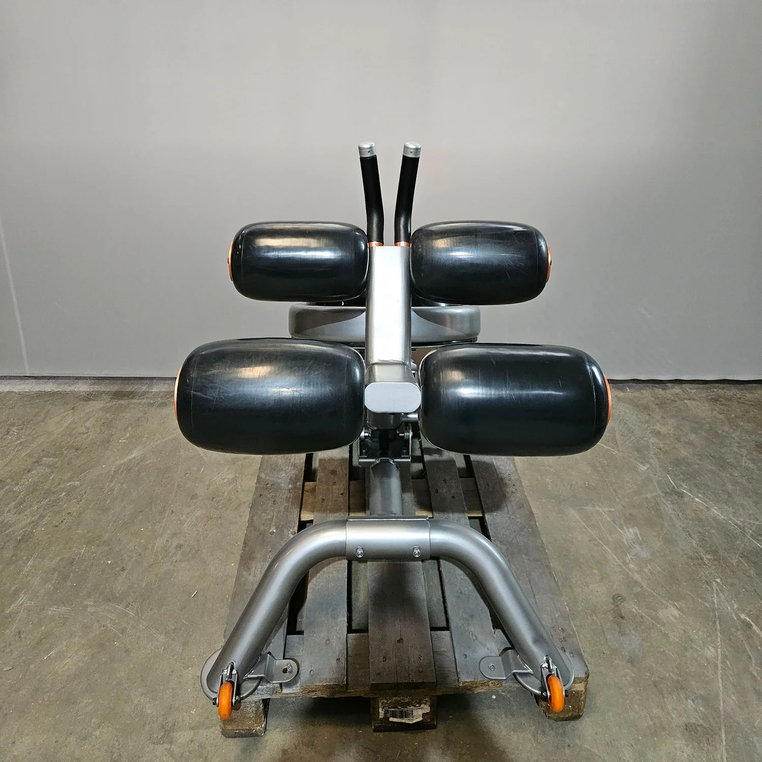 Vicore Pro core Adominal Bench Bauchbank, spezielle verstellbare Bauchmuskelbank mit gedämpften Gummi Polster, ähnlich Bosu Ball, Rahmen SIlber, gebraucht - geprüfter Zustand - Image 5