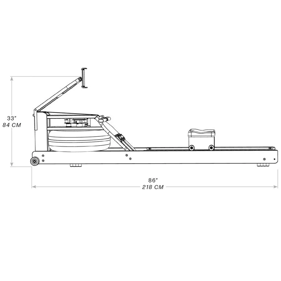 WaterRower Rudergerät Performance Ergometer Nussbaum - Image 11